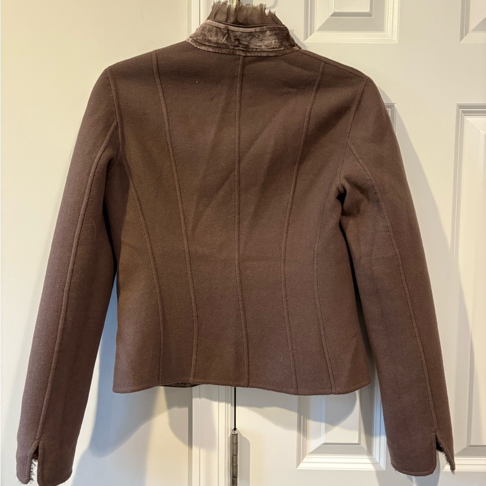 Elie Tahari Erdan Virgin Wool Reversible Jacket - Picture 11 of 16